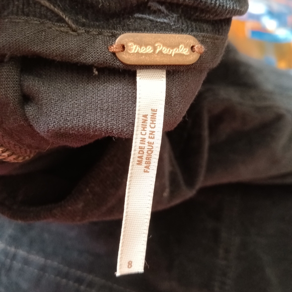 Free People Black Corduroy Mini Skirt - Picture 4 of 5